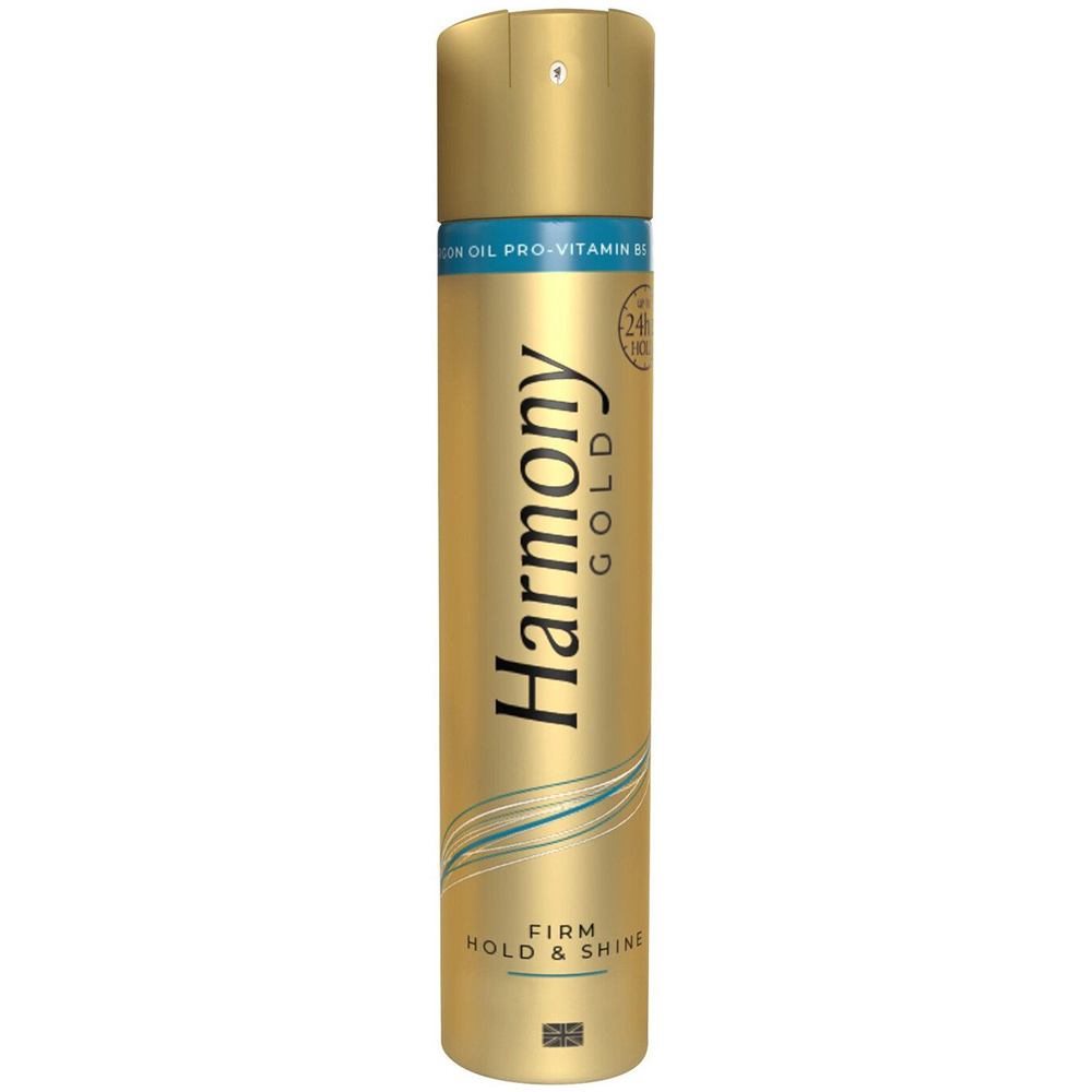 Harmony Gold Extra Firm Hold & Shine Hairspray 400ml - Gold Image