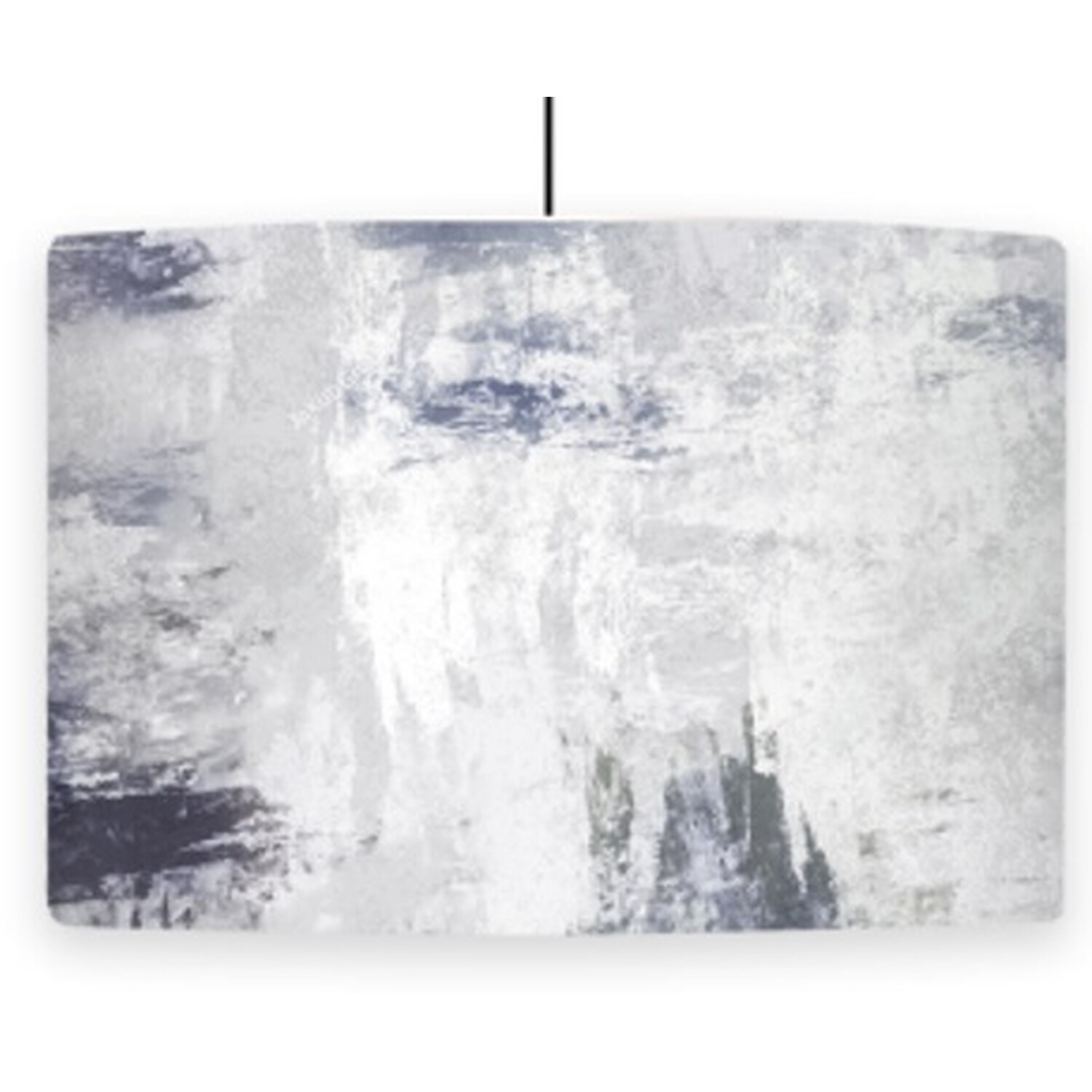 Navy Distressed Lamp Shade Image