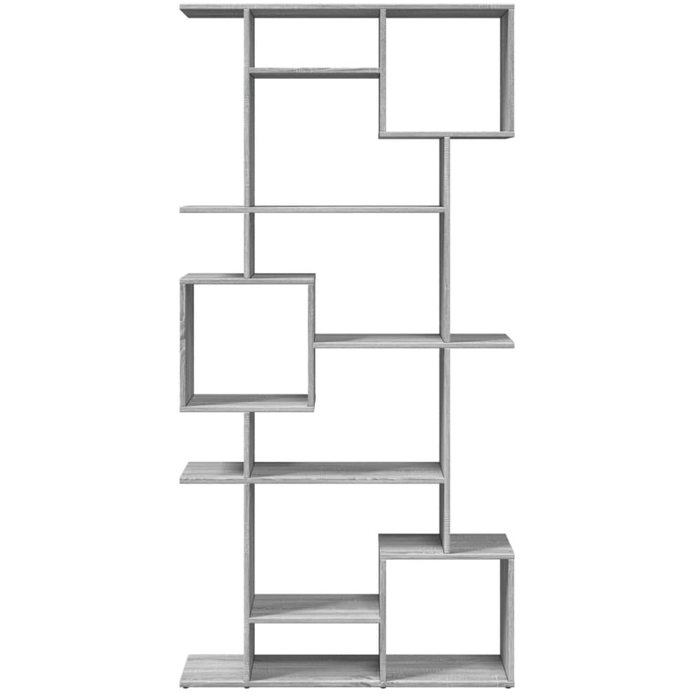 vidaXL 9 Shelf Grey Sonoma Oak Bookcase Image 3