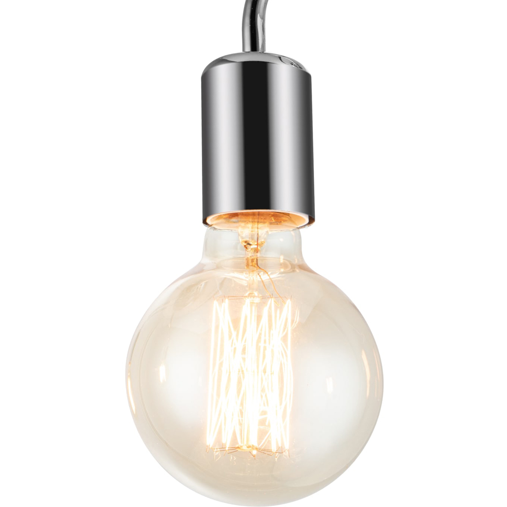 Cosylyte Fraser 3 Light Chrome Metal Flush Ceiling Light Image 4