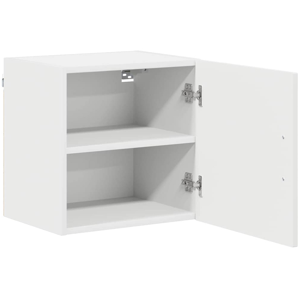 vidaXL Kalmar Single Door White Wall Mounted Square Kitchen Cabinet Set of 2 Image 4