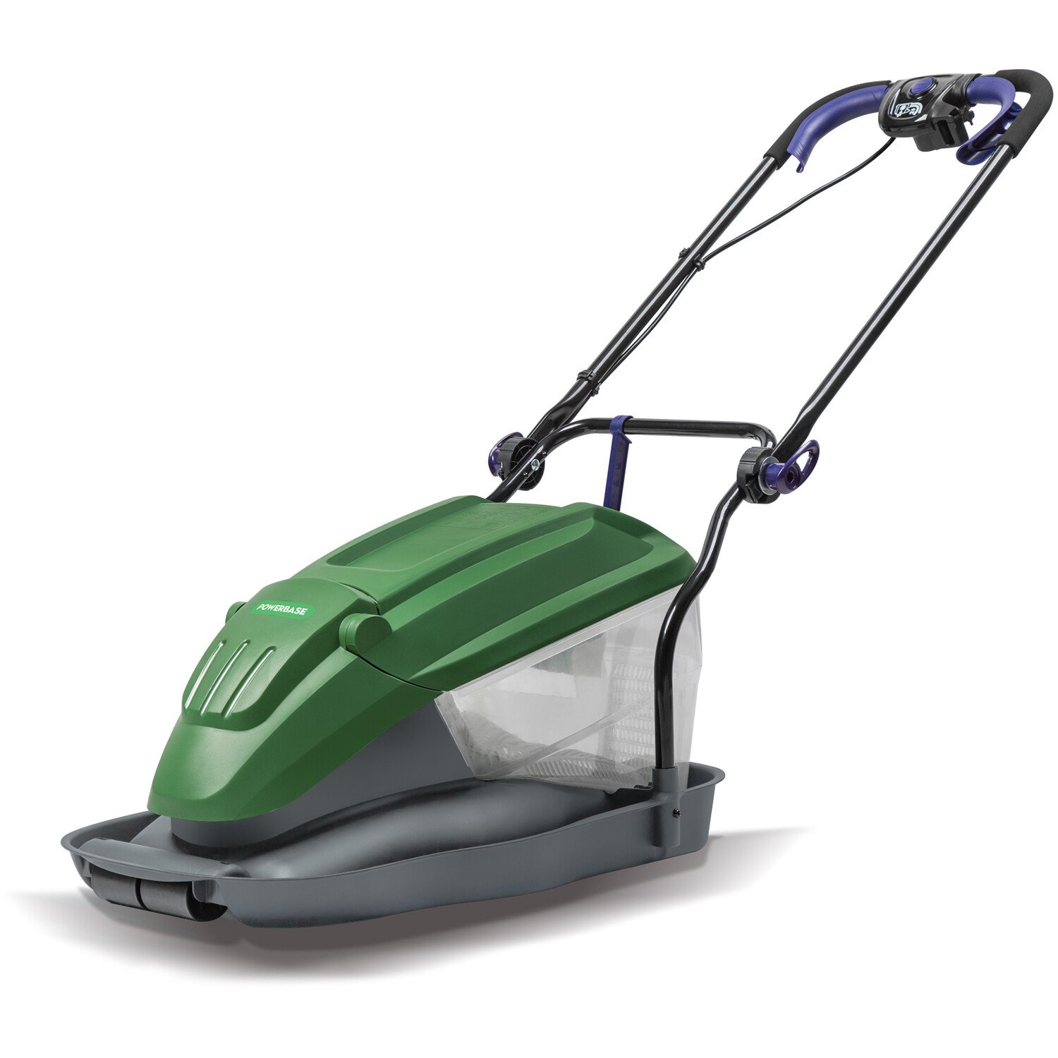 Powerbase 36cm 1800W Hover Collect Lawnmower - Green Image 1