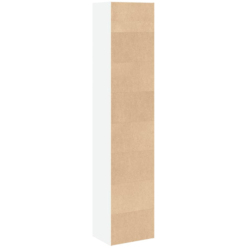 vidaXL 5 Shelf White Bookcase Image 3