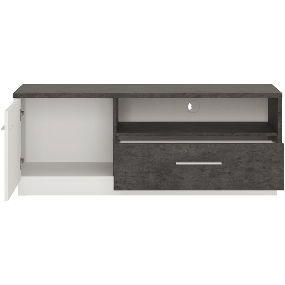 Florence Zingaro Single Door Single Drawer Single Shelf TV Unit Image 3