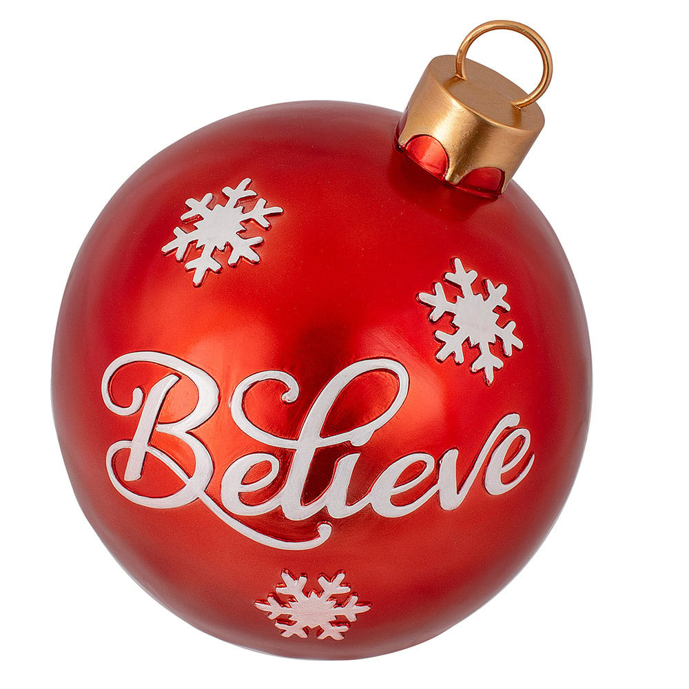Wilko Winter Red Giant Bauble Decoration Image 4