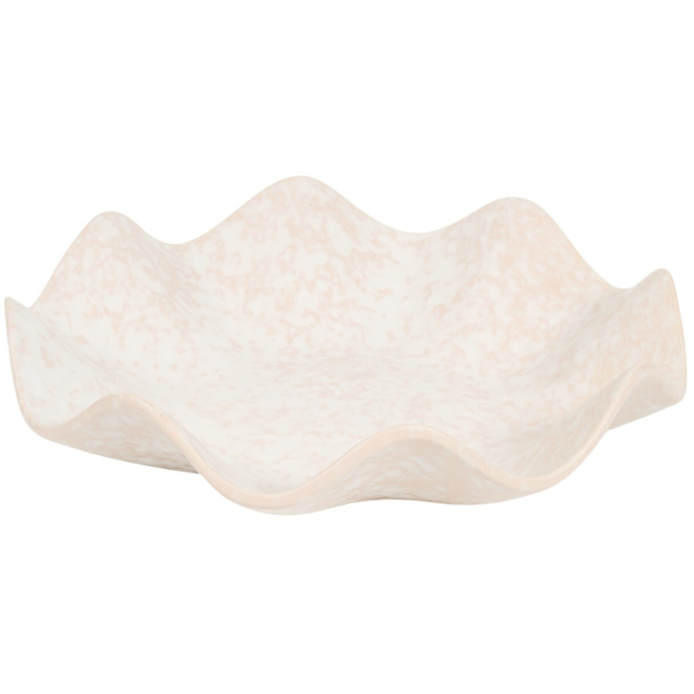 Orla Wavy Ceramic Bowl - Cream Image 2