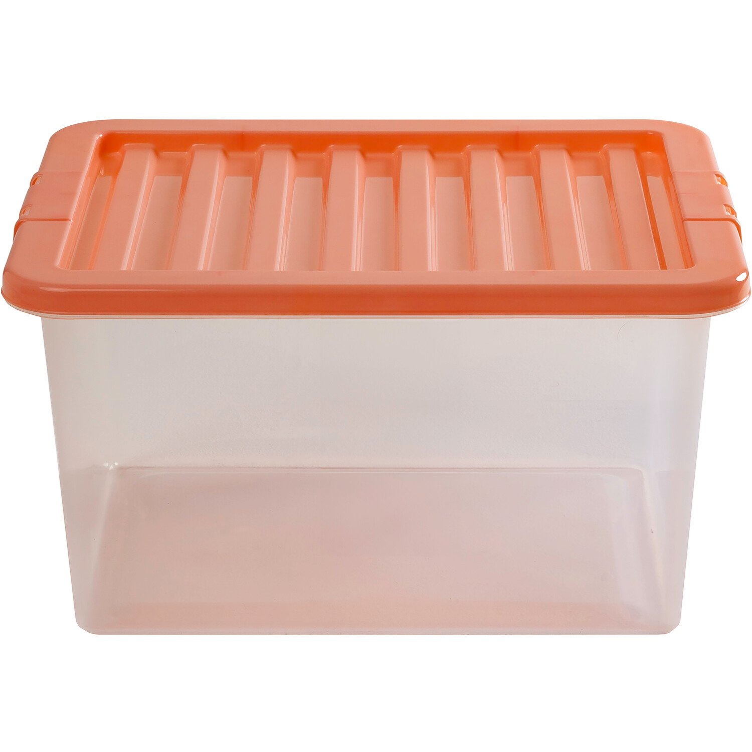 31L Crystal Storage Box and Lid  - Peaches Image 1