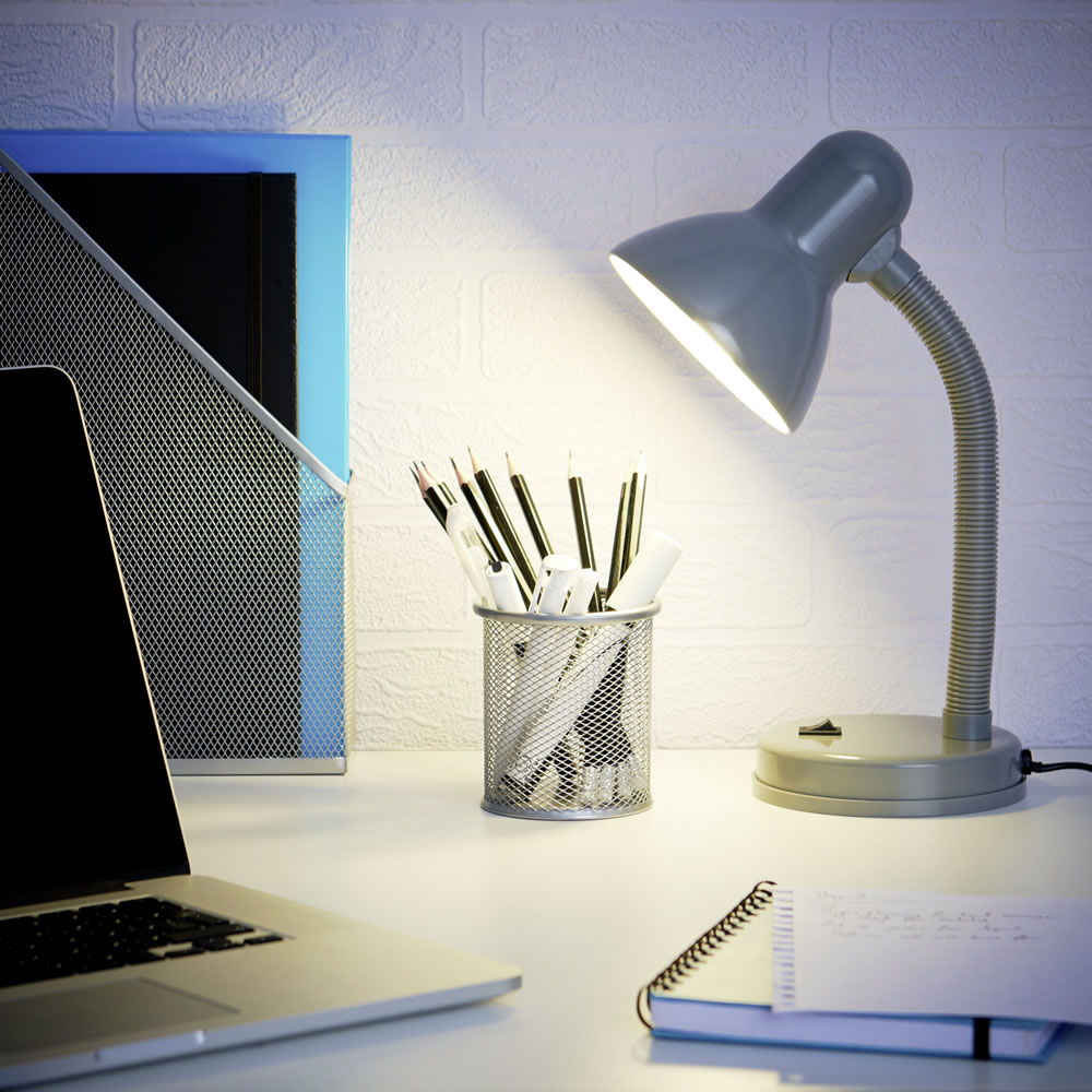 Wilko Grey Desk Lamp Image 6