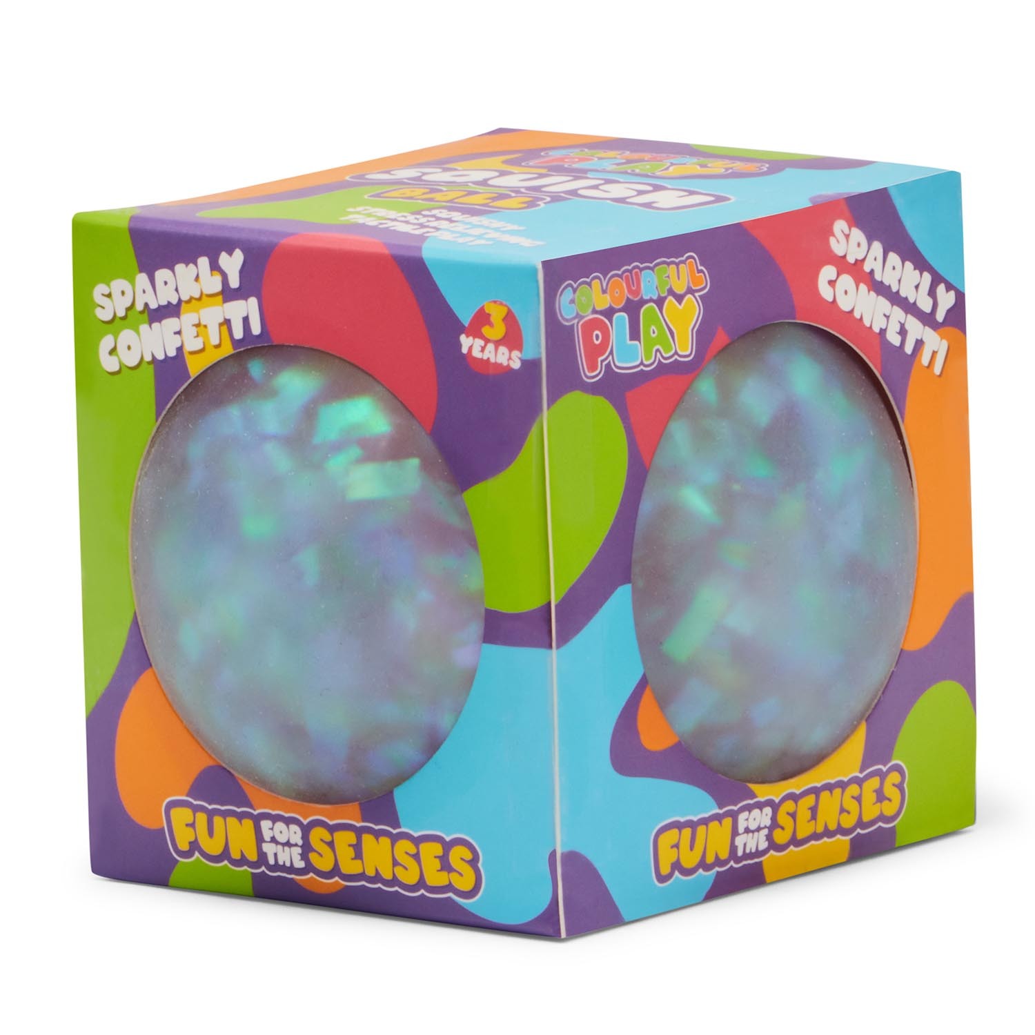 ToyMania Sparkly Confetti Squish Ball Image 3