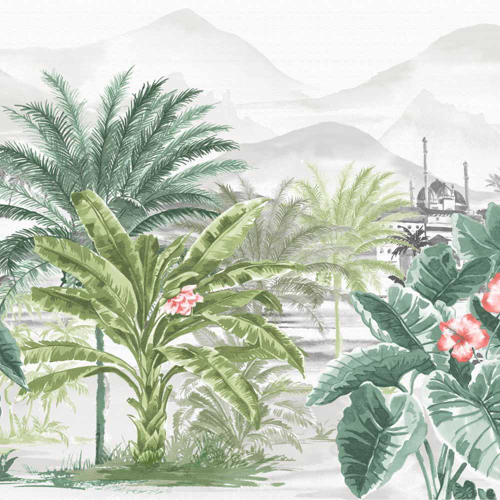 Art For The Home Tropical Forest Wall Mural Image 2