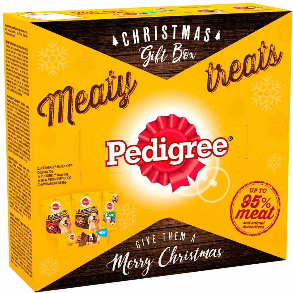 Pedigree Meaty Treats Christmas Gift Box Dog Treats 278g Image 2