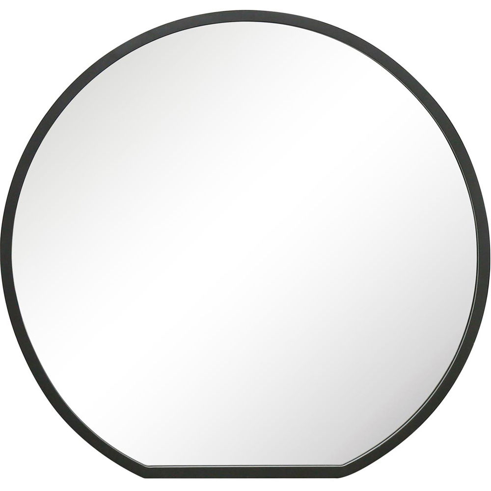 MirrorOutlet The Circulus Black Framed Circular Wall Mirror 84 x 80cm Image 1