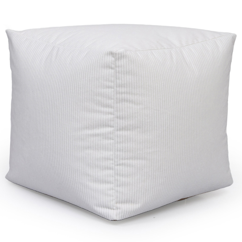 Kaikoo Cream Cord Cube Seat Image 5