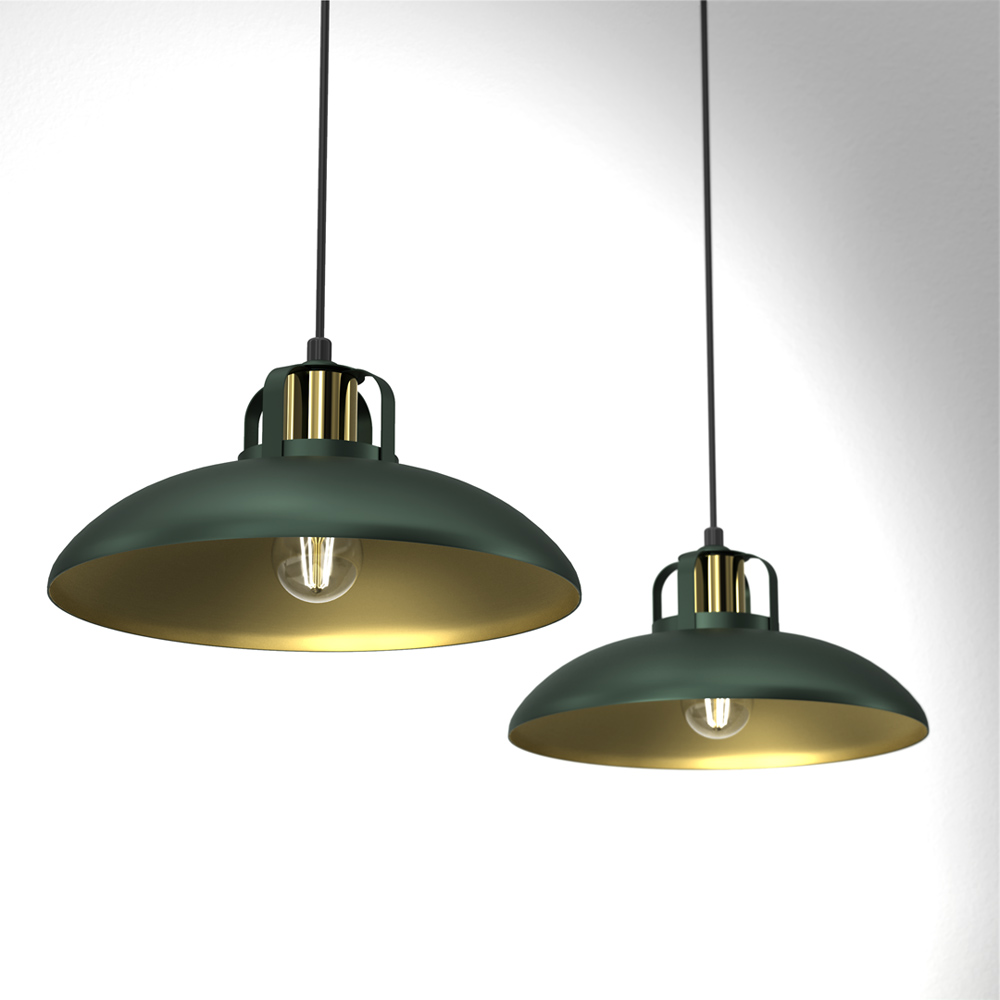 Milagro Felix Green 2 Pendant Lamp 230V Image 2