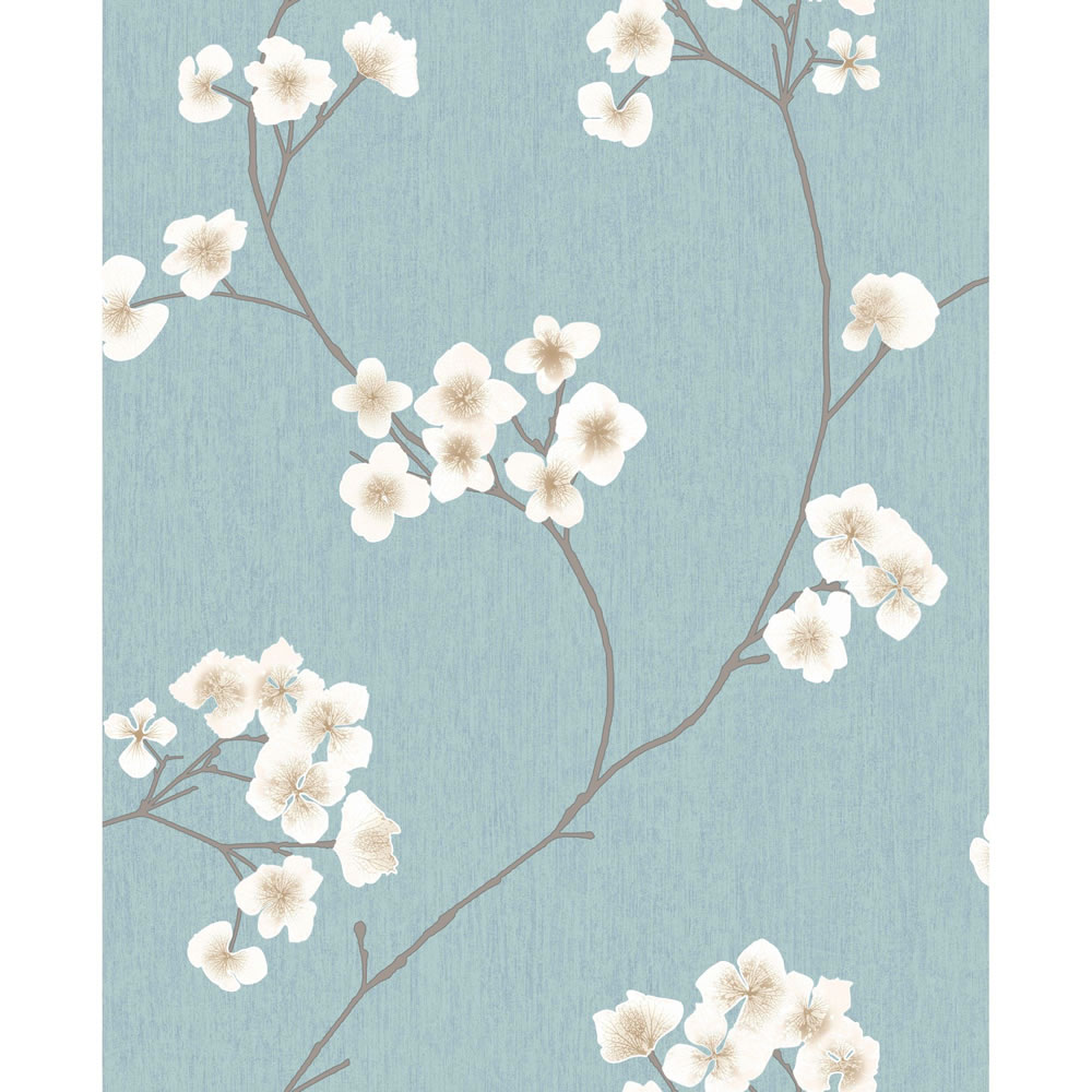 Superfresco Easy Wallpaper Radiance Blue and Cream Image 1