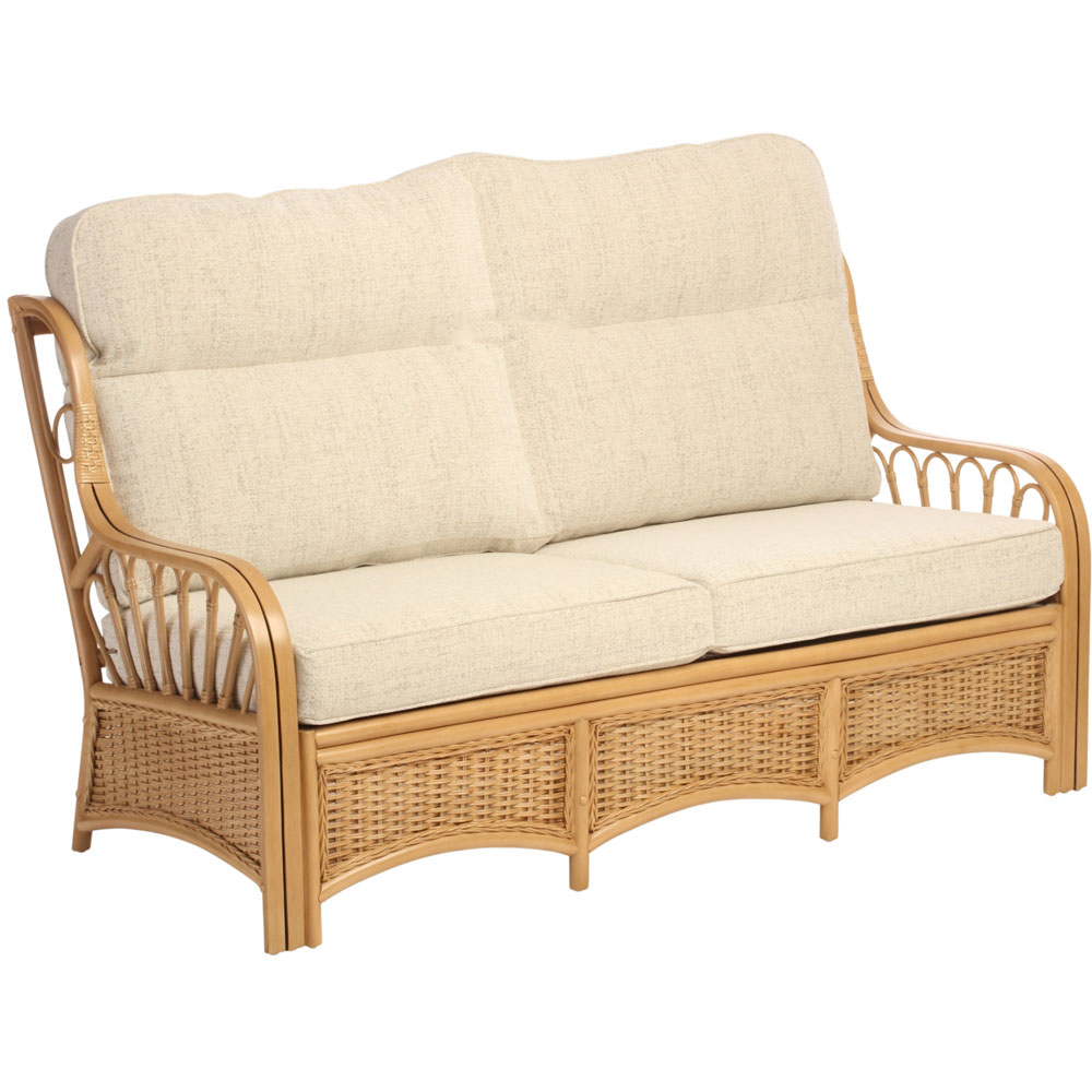 Desser Furniture Vale 3 Seater Light Oak Athena Plain Sofa Image 2