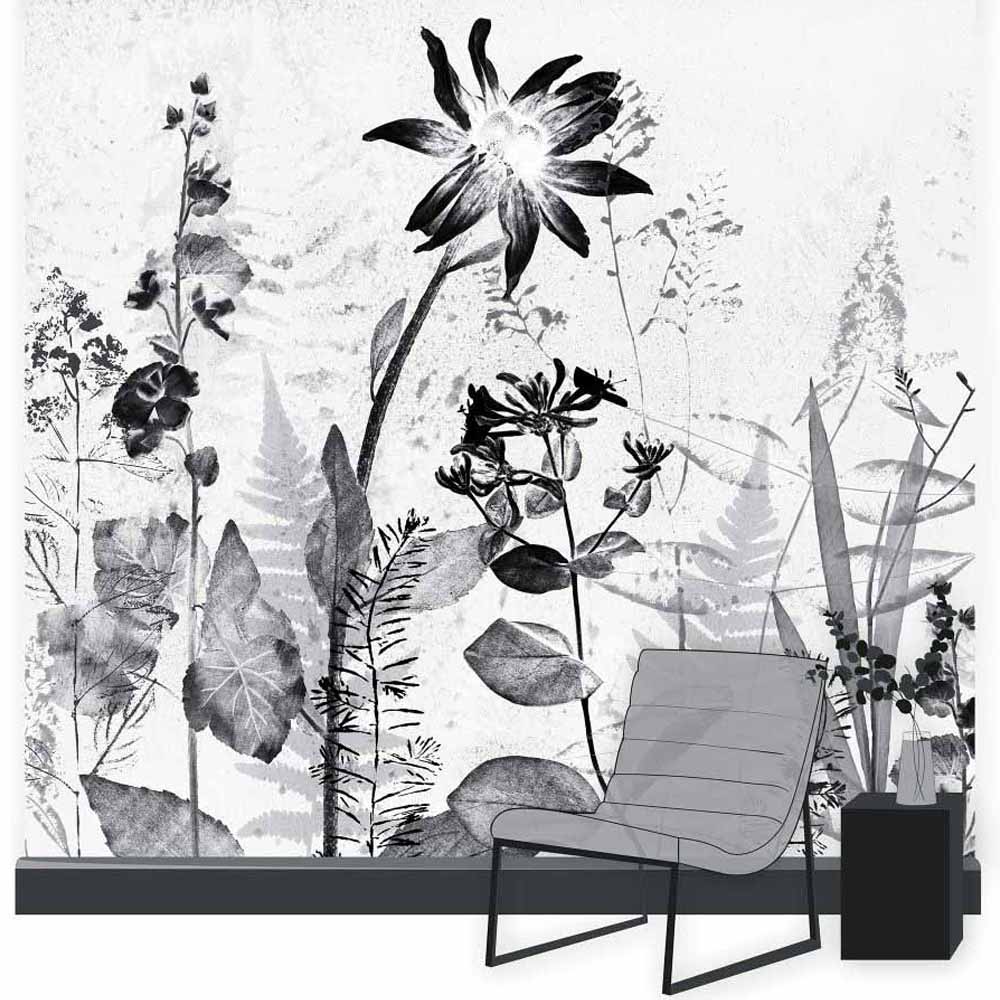 Art For The Home Flower Press Sketch Wall Mural Image 1