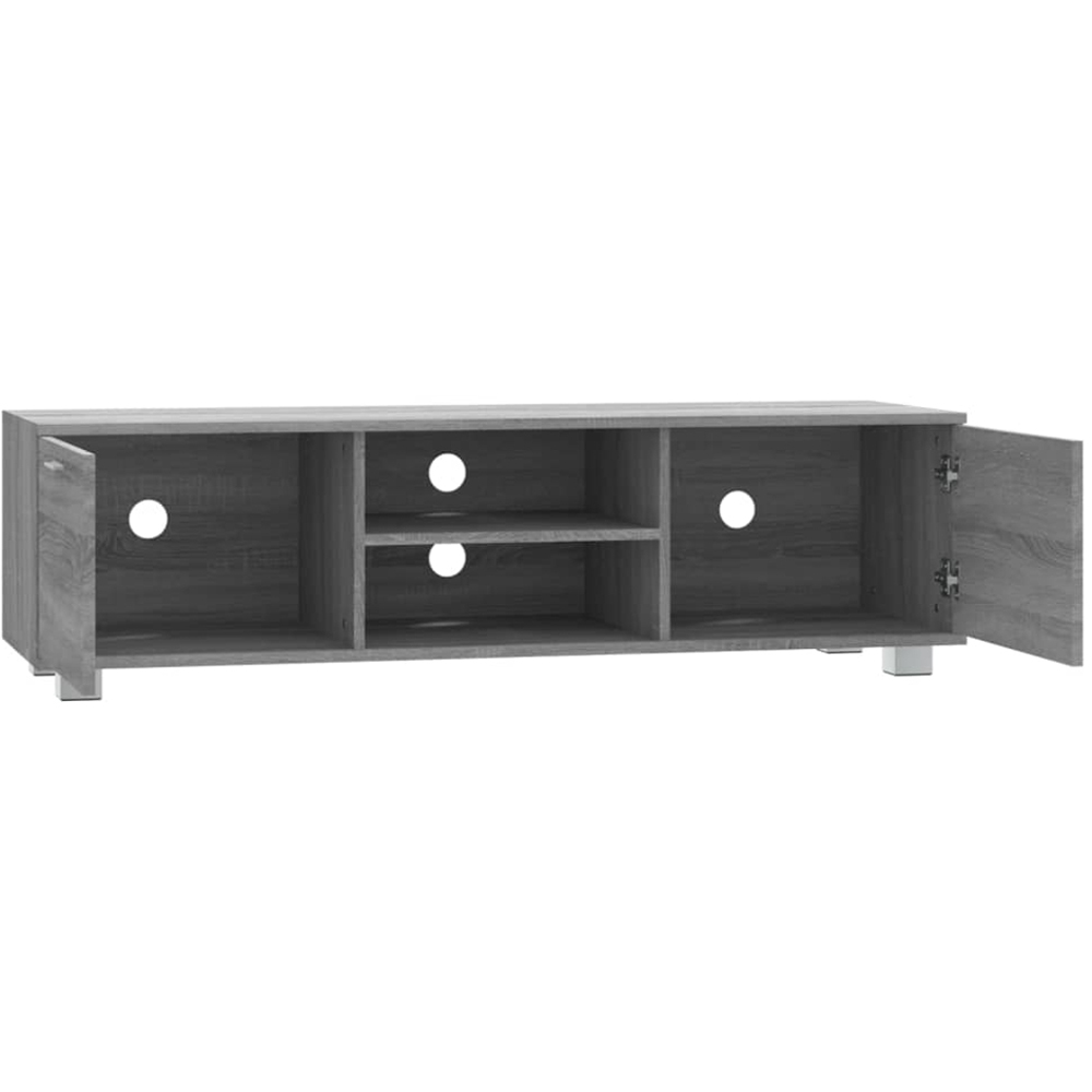vidaXL 2 Door 2 Shelf Grey Sonoma TV Cabinet Image 5