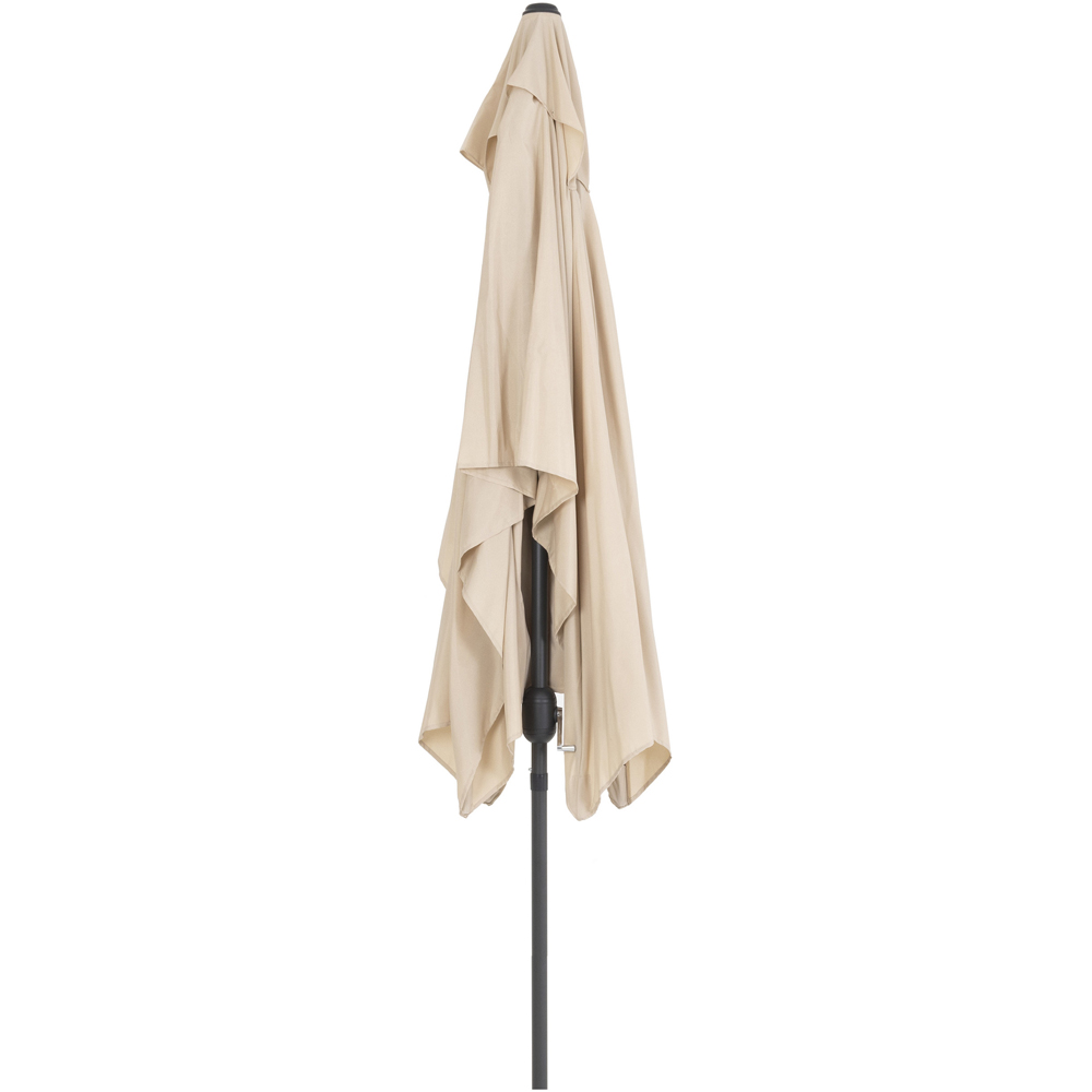 Charles Bentley Beige Rectangle Crank Parasol 3m Image 3