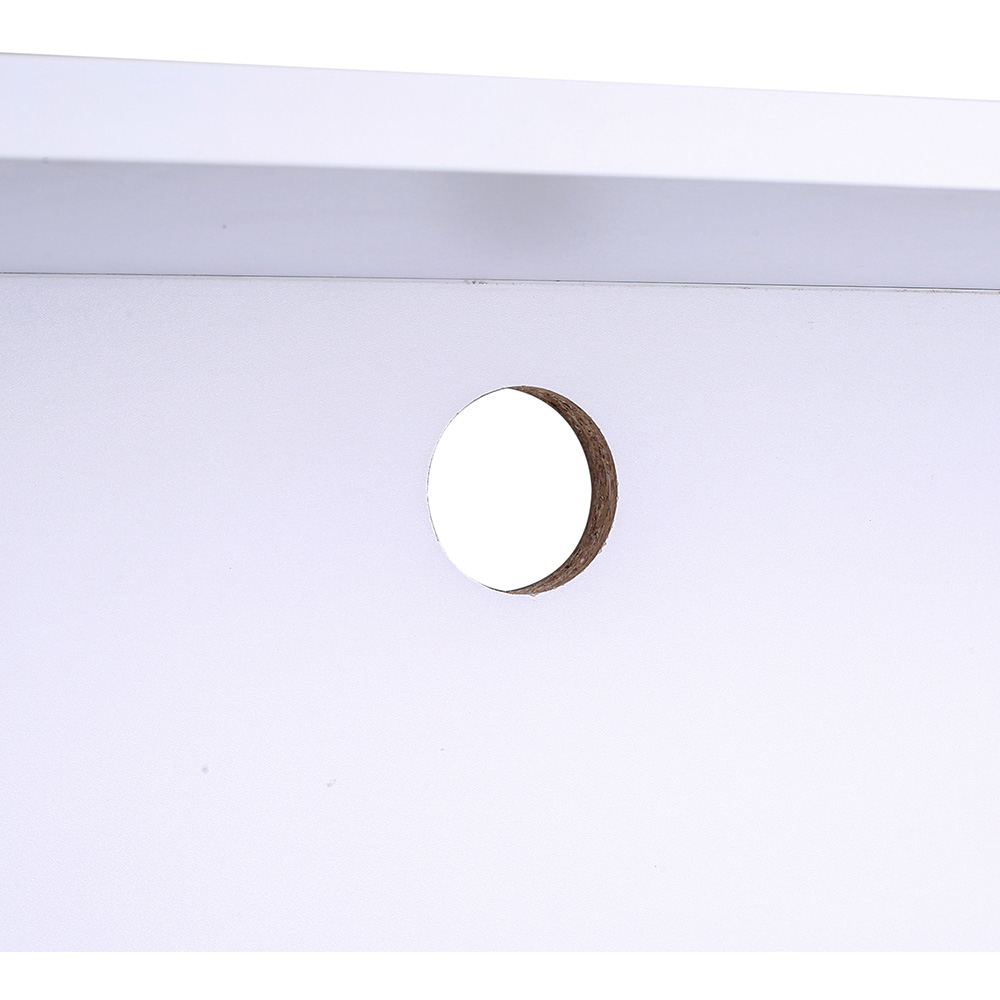 Living and Home 3 Shelf White Wall Mounted TV Stand Open Storage Image 6