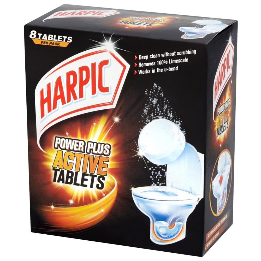 Harpic PowerPlus Active Toilet Cleaner Tablets 8 Pack Image 3
