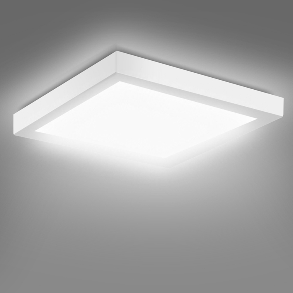 ExtraStar Cool White 18W LED Square Surface Mount Integrated Ceiling Light Image 2