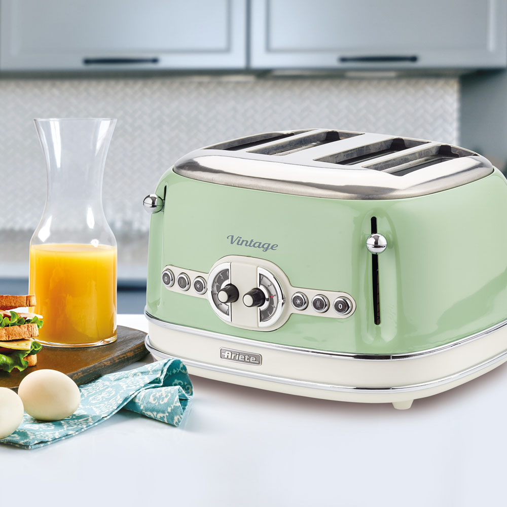 Ariete Green Vintage 4 Slice Toaster Image 5