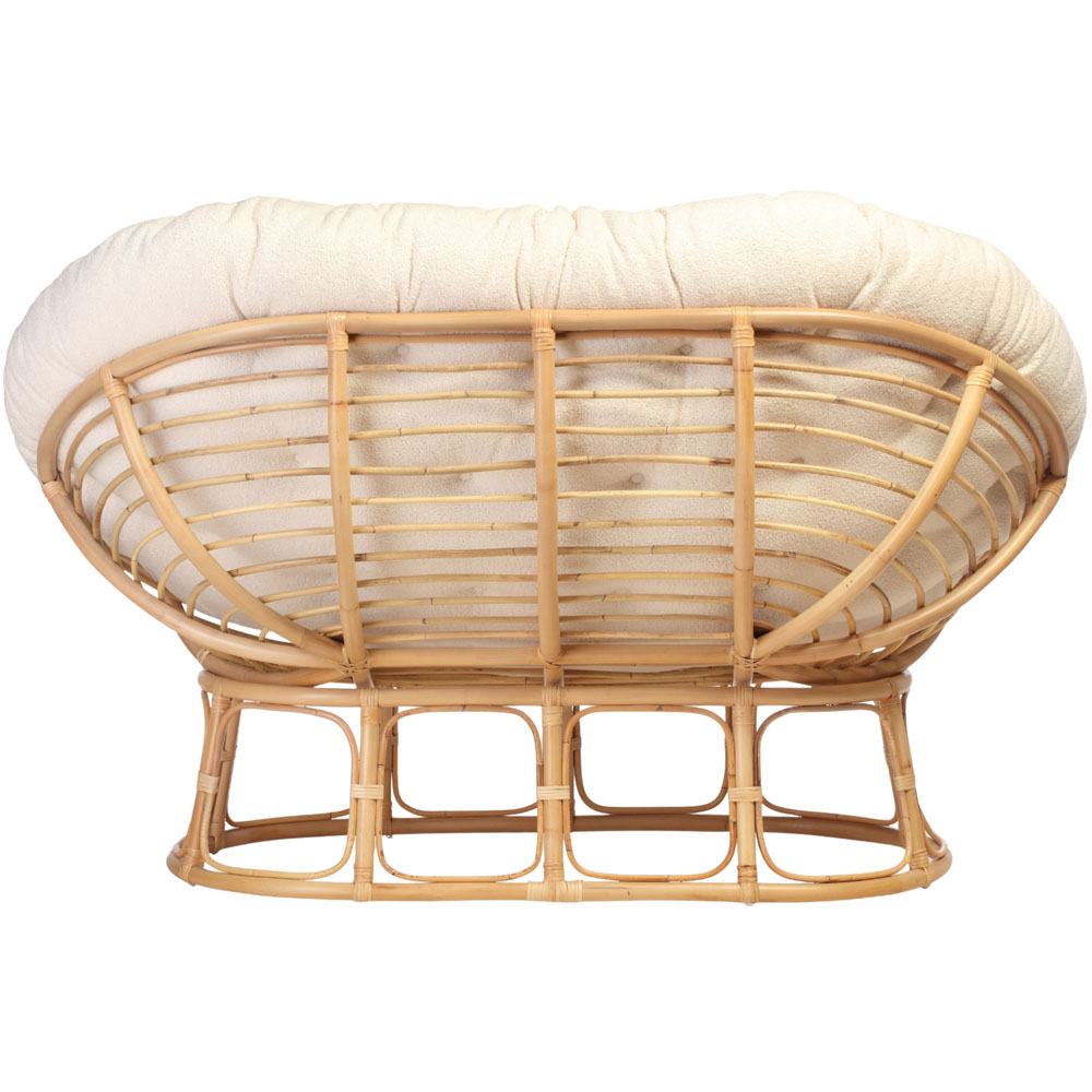 Desser Furniture Papasan 2 Seater Vanila and Natural Sofa Image 5