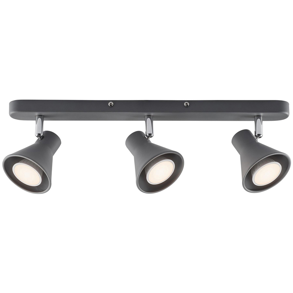 Nordlux Eik GU10 Light Grey 3 Spot Light Image 1