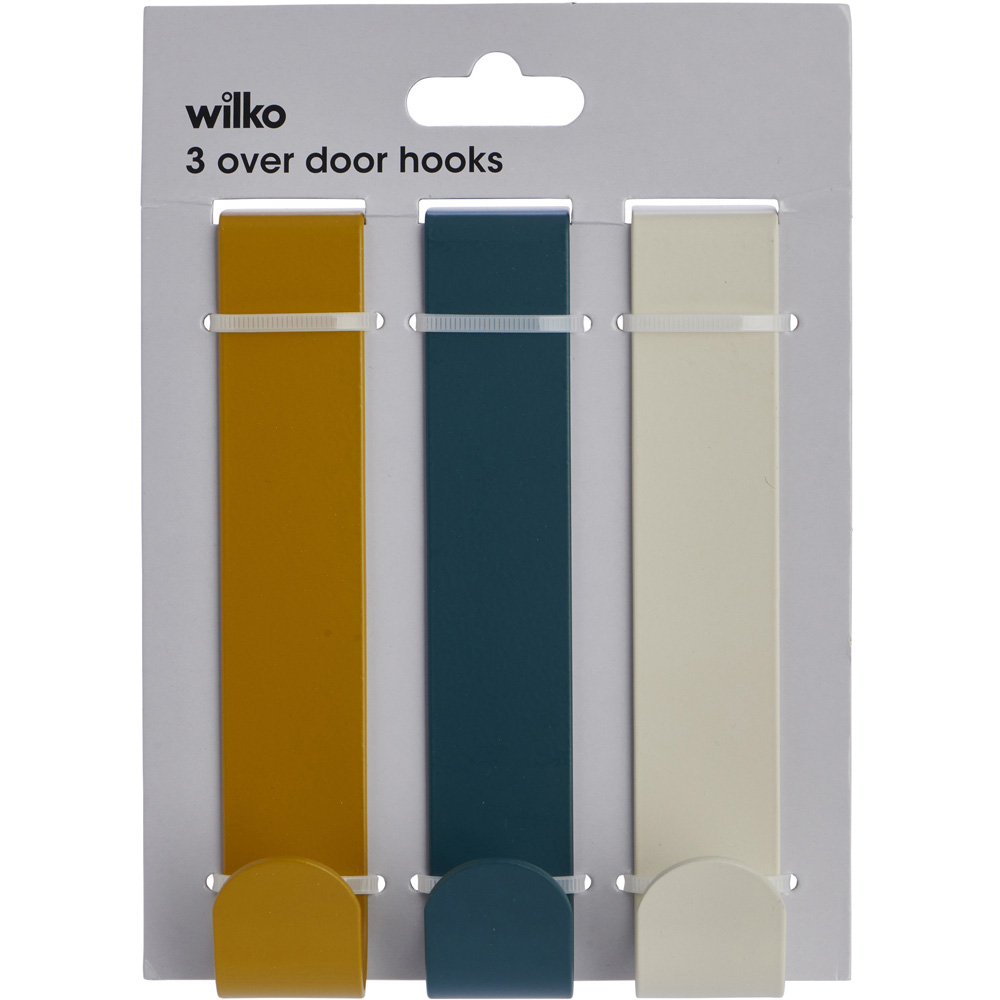 Wilko Over Door Hooks 3 Pack Multi-colour Image 7