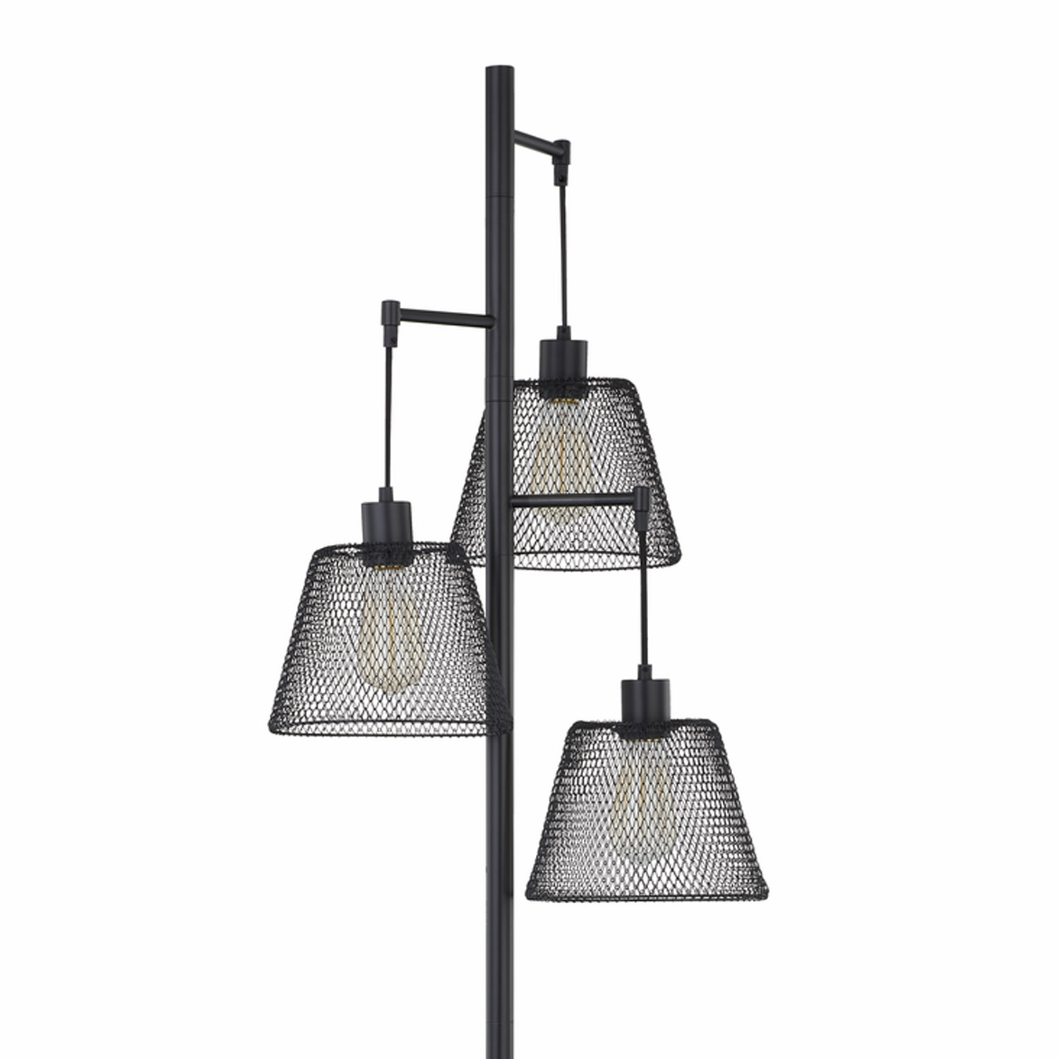 Dexter 3 Light Floor Lamp - Black Image 2