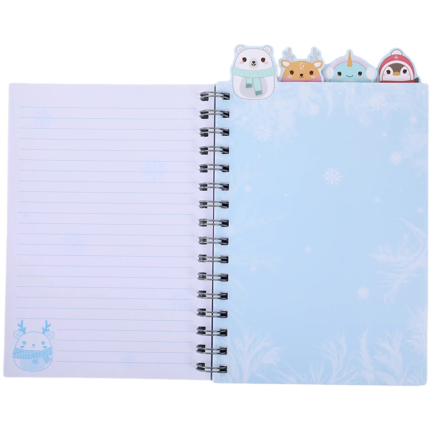 Frosted Friends Spiral Notebook A5 Blue Image 2