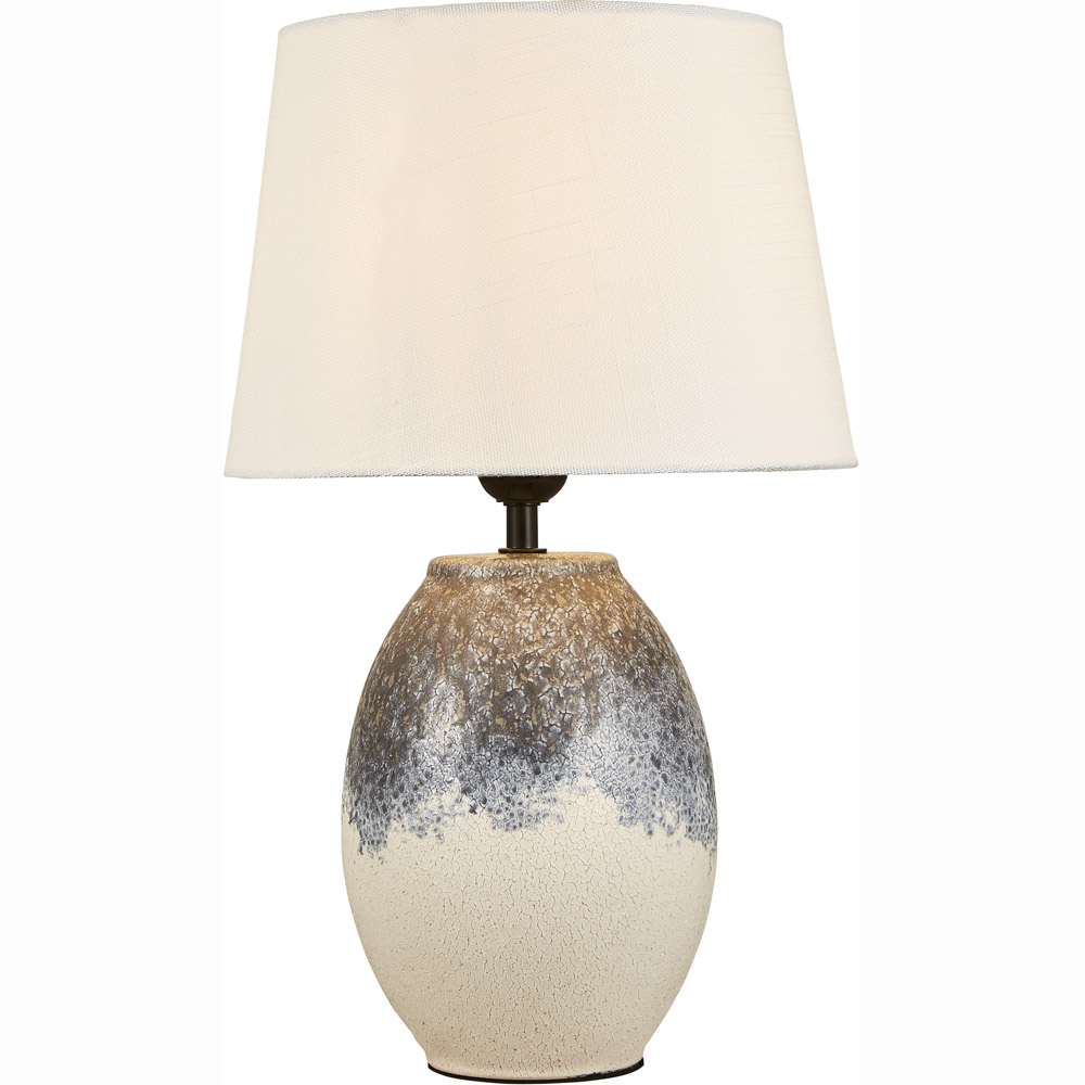The Lighting and Interiors Elsa Crackled Base Table Lamp Image 2