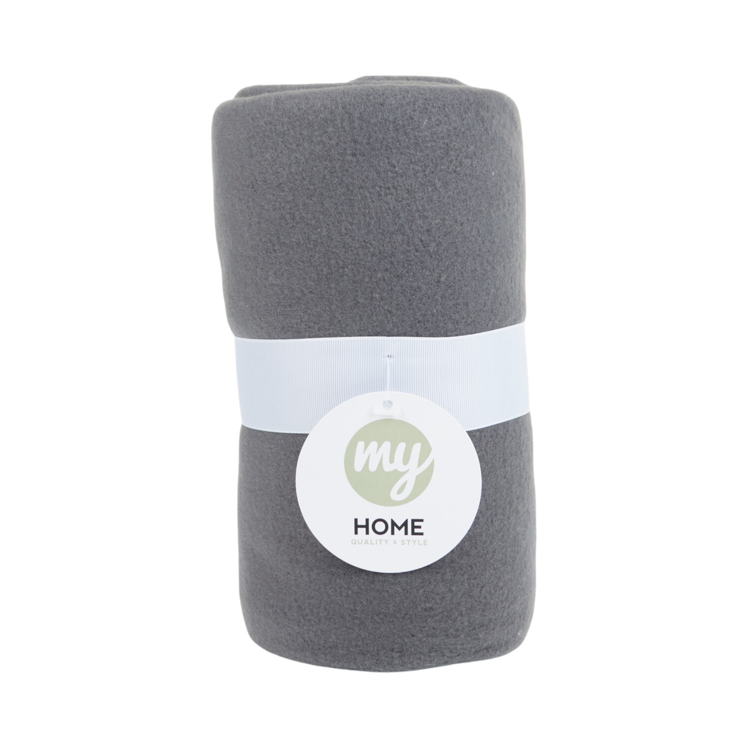Essential Soft Fleece ThrowCharcoal Image 1