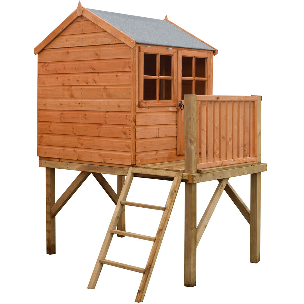 Shire Bunny Playhouse with Platform 4 x 4ft Image 1