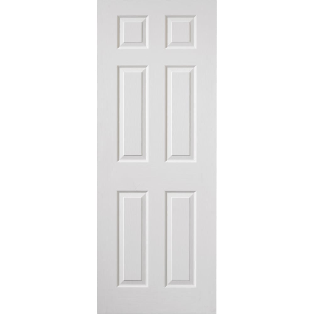 JB Kind Classic Colonist Grained White Moulded Primed Internal Door 204 x 926mm Image 1