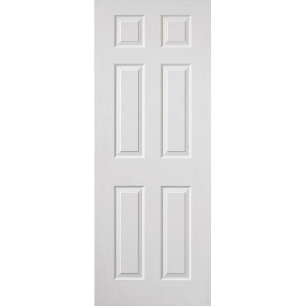 JB Kind Classic Colonist Grained White Moulded Primed Internal Door 1981 x 838mm Image 1
