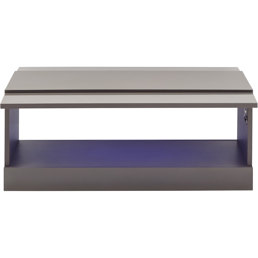 GFW Galicia Grey LED Lift Up Coffee Table Image 3