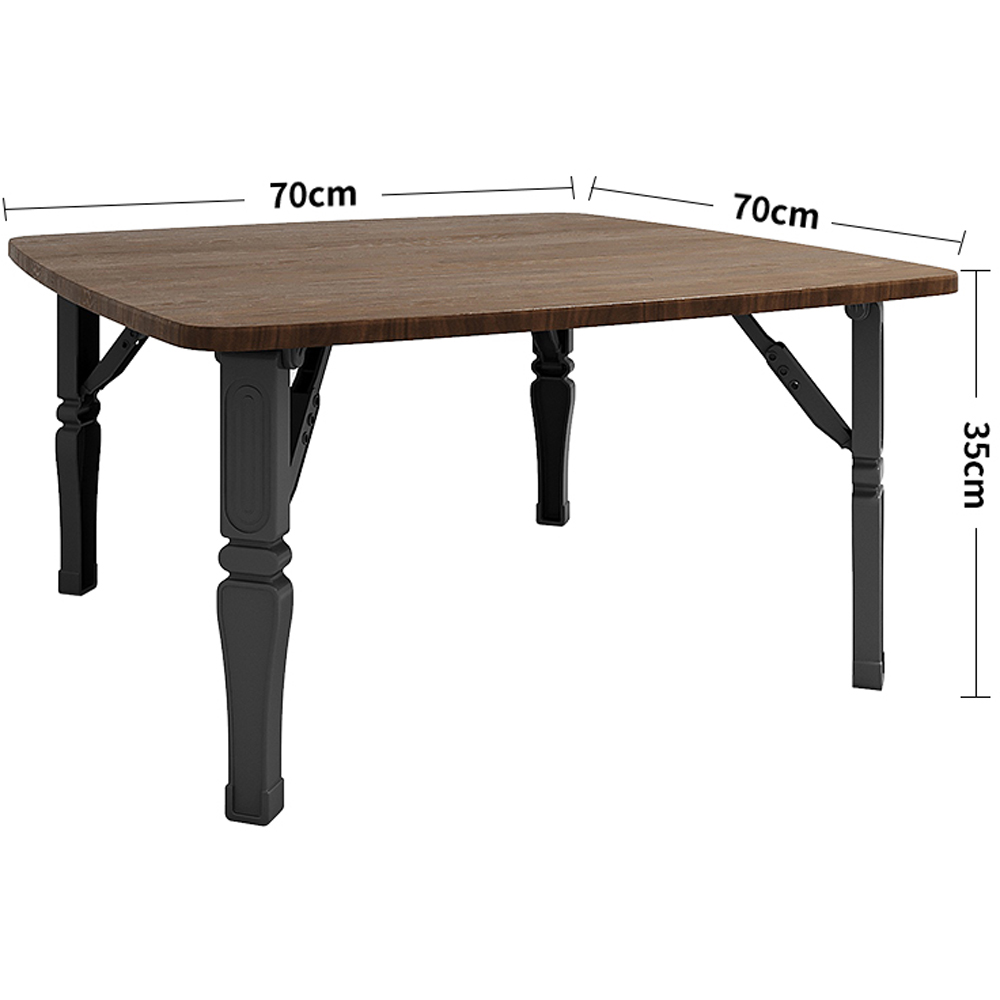 Living and Home Brown Foldable Coffee Table Image 9