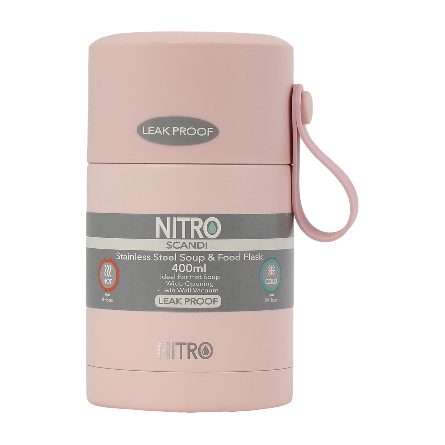 Nitro Scandi 400ml Stainless Steel Soup and Food Flask Image 2