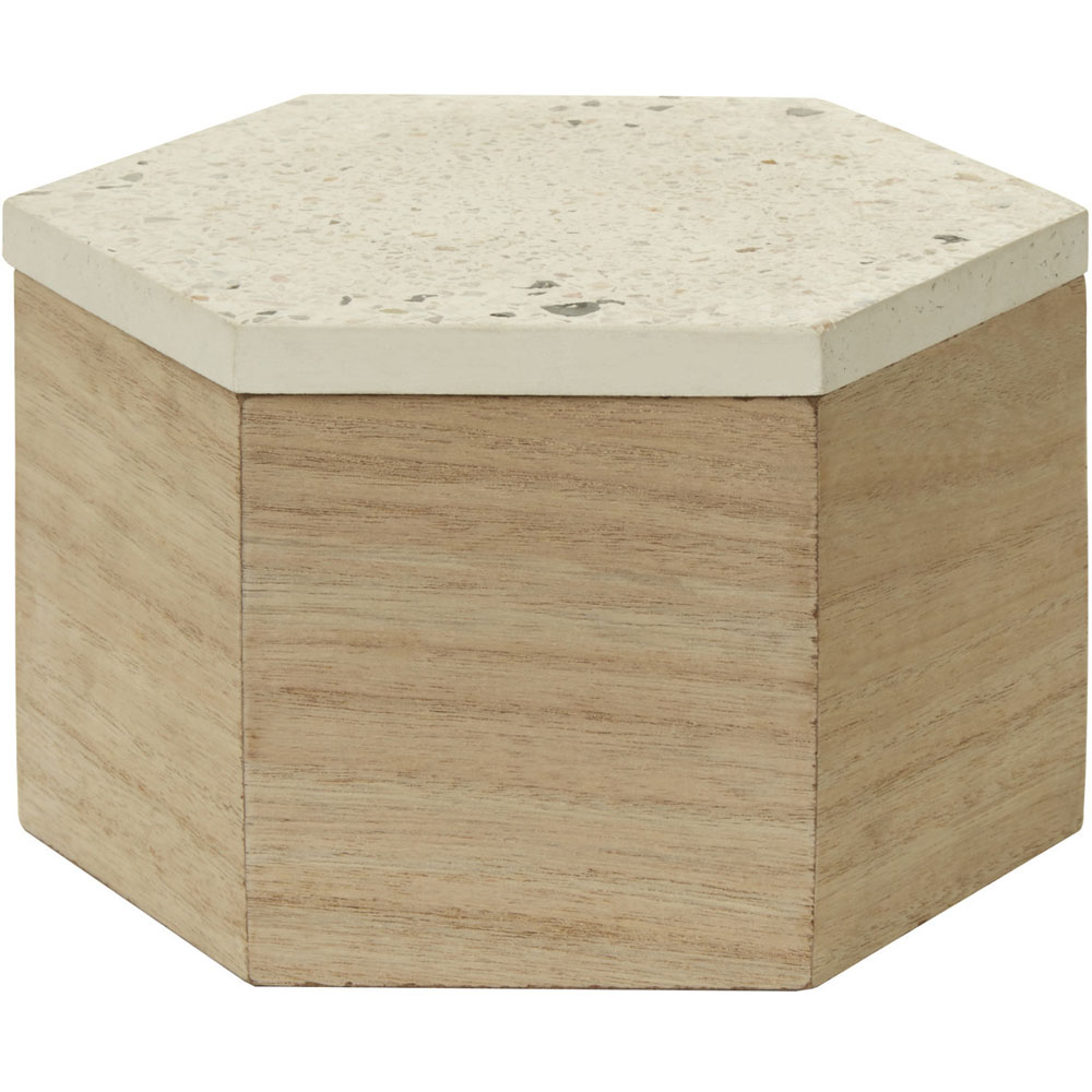 Premier Housewares White Large Mimo Trinket Box Image 1