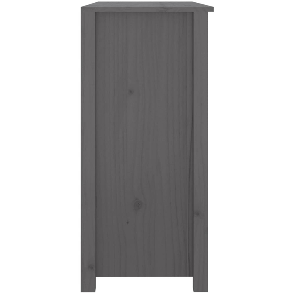 vidaXL 2 Door 2 Drawer Grey Wooden Sideboard Image 7