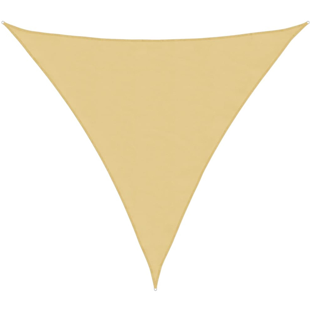 vidaXL Yellow Triangular Sun Shade Sail 4.5 x 4.5 x 4.5m Image 1