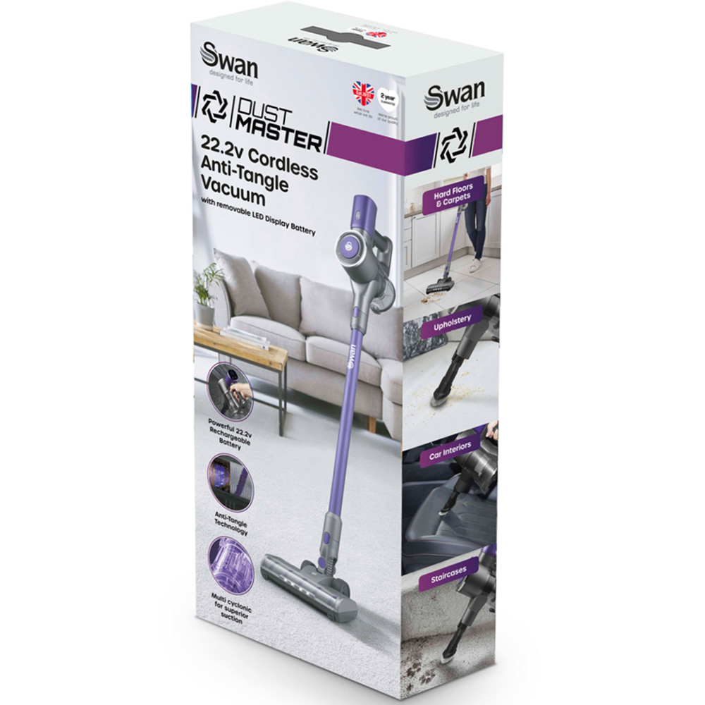Swan Dustmaster Cordless Anti Tangle Vacuum Cleaner 22.2V Image 2