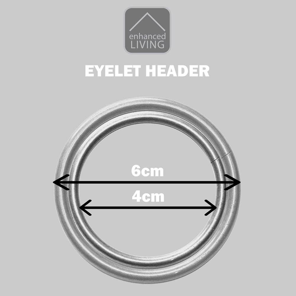 Enhanced Living Vogue Blush Thermal Blackout Eyelet Readymade Curtains 168 x 137cm Image 8