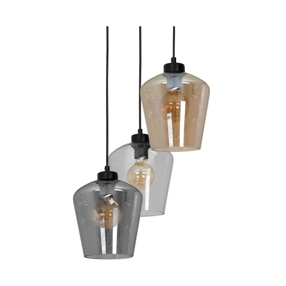 Milagro Santiago Mix Black Pendant Lamp 230V Image 2