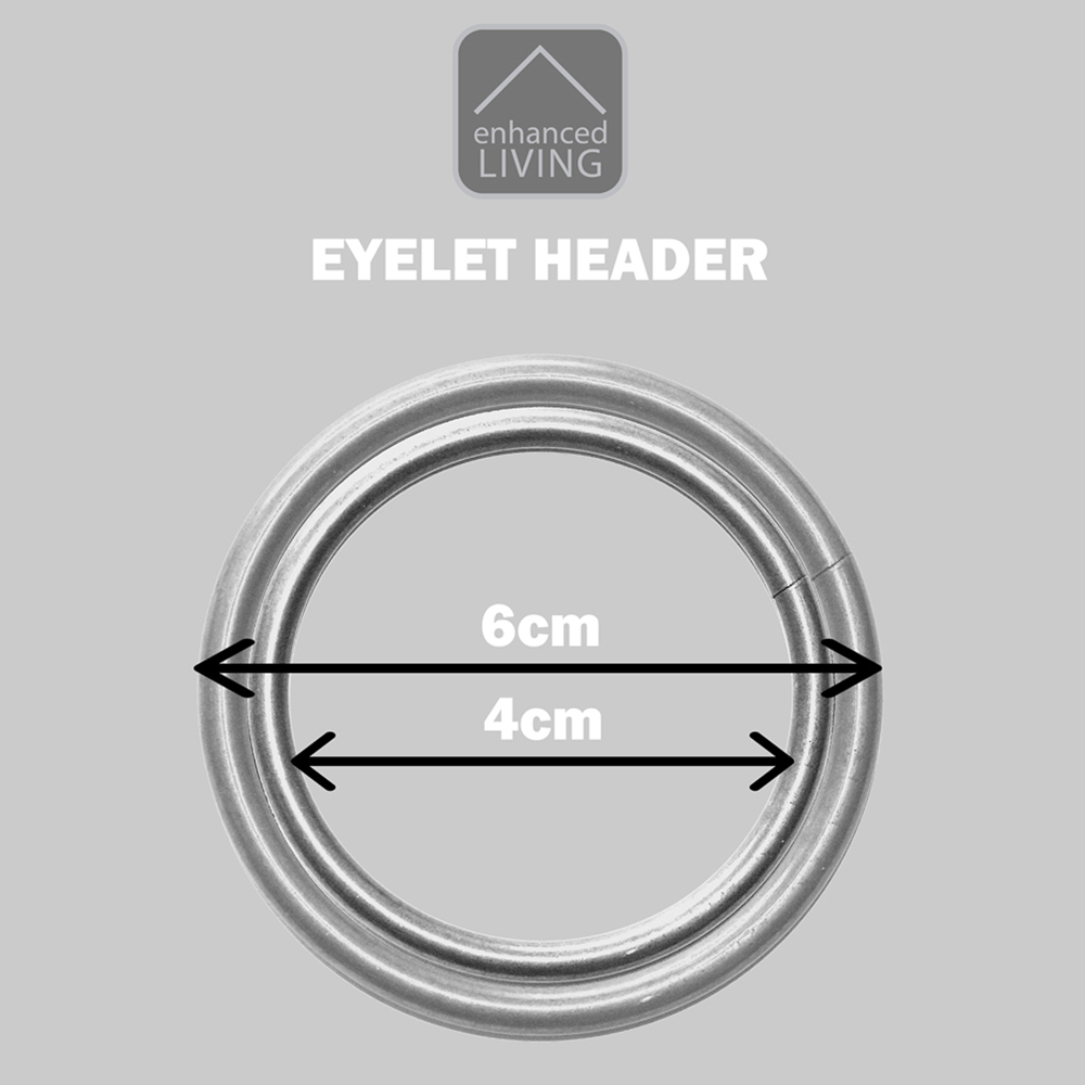 Enhanced Living Vogue Green Thermal Blackout Eyelet Readymade Curtains 117 x 183cm Image 8