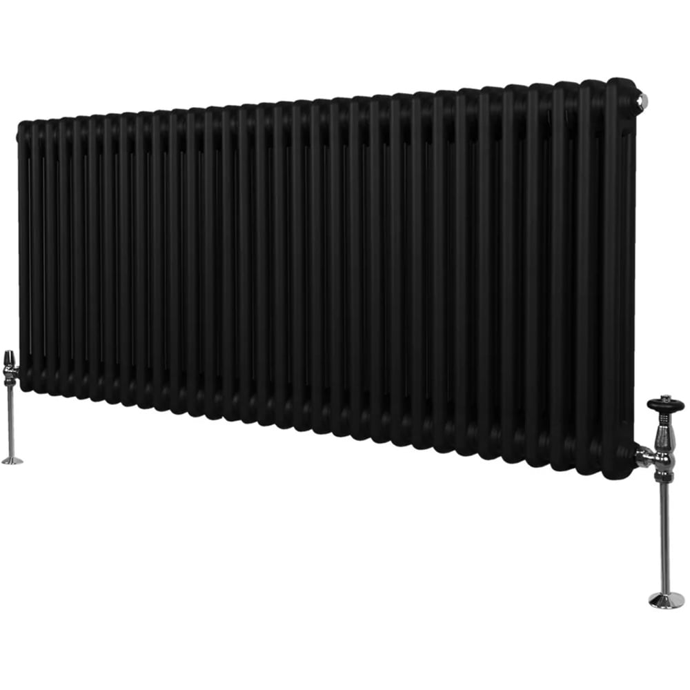 Monster Shop 6220 BTU Black Traditional 2 Column Radiator 600 x 1462mm Image 3