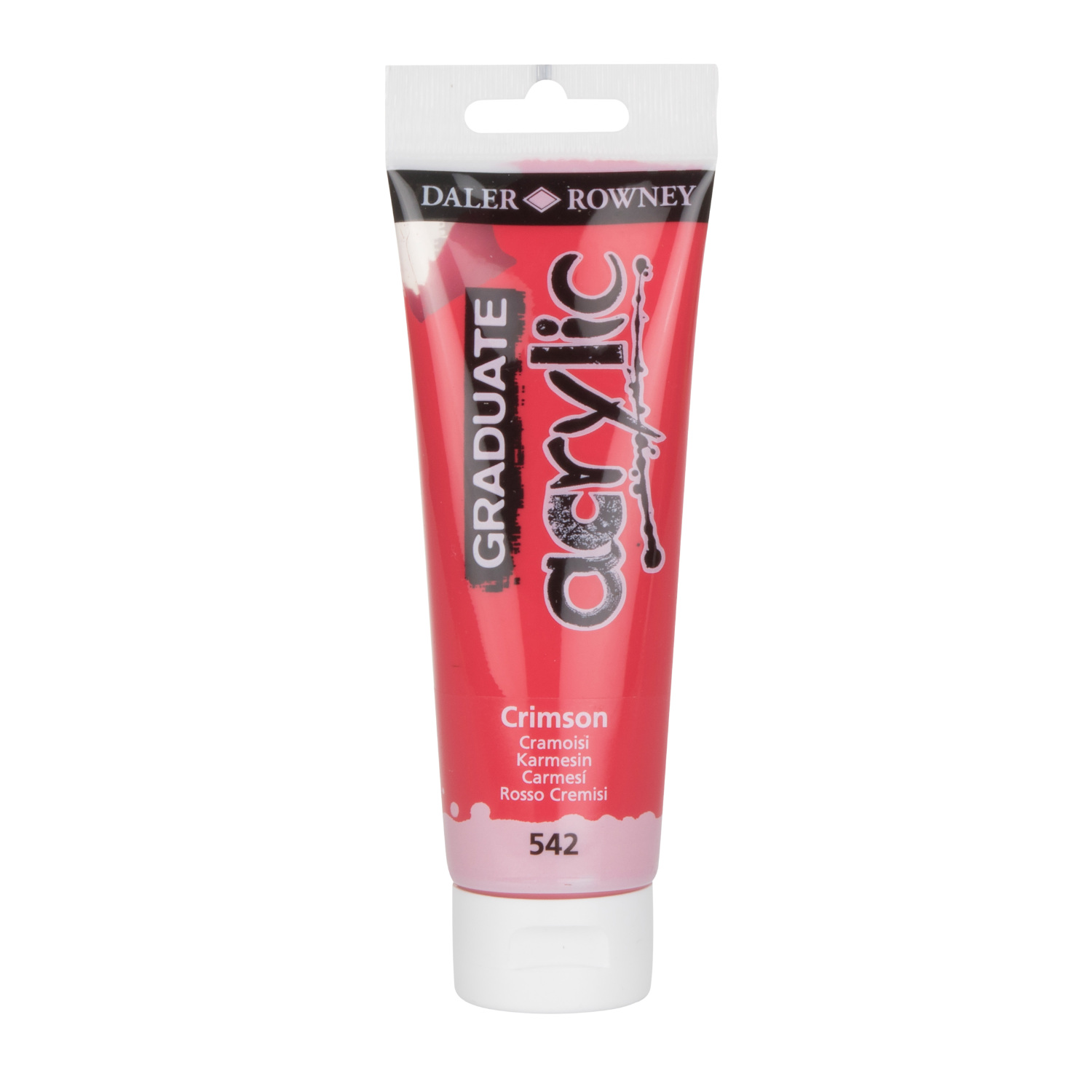 Daler Rowney Graduate Acrylic Black or Red 120ml - Black Image 2