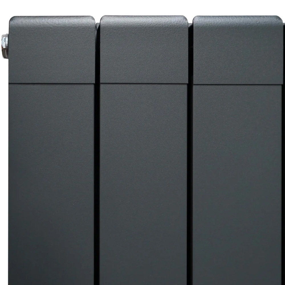 Monster Shop 5856BTU Anthracite Grey Aluminium Radiator with Valves 1800 x 315mm Image 5